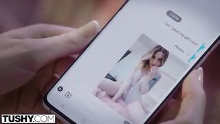 Horny petite blonde gets her ass gapped by an older man