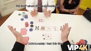 The girl lost a poker game and had to pay with her body