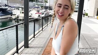 Cute girl Chloe Surreal received a load on her face
