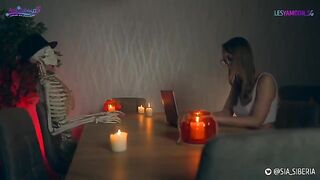 A hot Halloween XXX parody with sexy costumes and intense passion