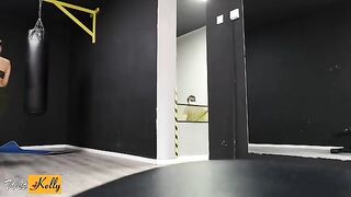 I crushed on my fitness colleague and we got intimate in the gym restroom