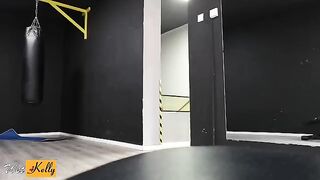 I crushed on my fitness colleague and we got intimate in the gym restroom