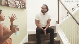 A preacher came to my house to save my soul in steamy roleplay action