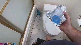 A curvy step mom helps her stepson to get a sperm sample using her ass and pussy
