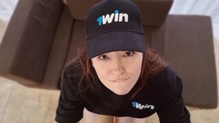 An amazing rough sex with pretty face Waldemaria in POV style