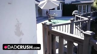 The hot stepdaughter Eliza Ibarra makes a mess of her stepfather's cock