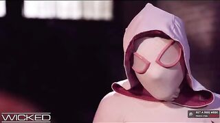Spiderman fucked Gwen Stacy’s wet and pink pussy with extreme pleasure in a thrilling parody