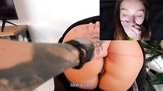 A courier brought a package and his sperm to the wife, in a steamy HotwifeXXX scene
