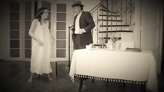 A naughty dancer got fucked hard by her stepdad in a steamy retro scene