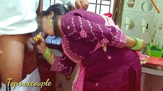 Hot Indian maid gets fucked hard in the kitchen, a steamy desi bhabhi scene