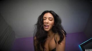 Futanari date gets pegged by Sloan in intense POV style