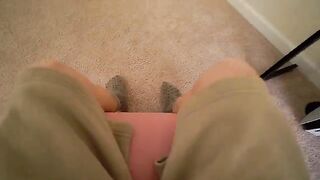 Horny step sister fucked through the glory hole