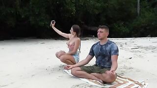 I meditate on the beach and a stranger fucks me