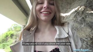 A long-haired Ukrainian girl agreed to have sex for money with a stranger