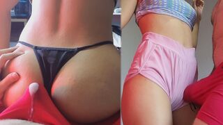 Real couple gets naked, but keep the underwear on
