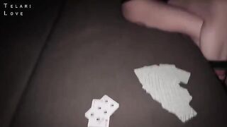 A man fucked the hole holes of a luxurious girl after cards