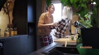A couple got caught having sex in the kitchen, it was quite a shocking sight!