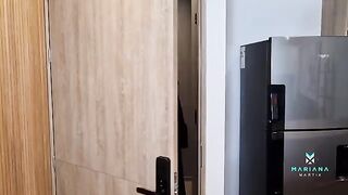 The widow was fucked by her stepson in the anal on a sad day