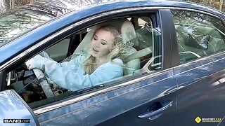 Our mechanic got lucky with a busty blonde babe, Bailey Brooke, who’s got mad skills