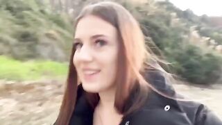 Girl came to the beach with her boyfriend, but their friends spotted them