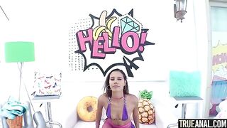 Petite Kylie Le Beau gets her ass stretched in intense anal action