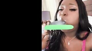 Barbie Crystal plays with all the toys and then she wants to play with a big cock