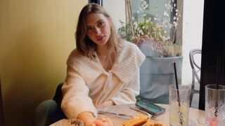 Romantic dinner at home ended with a great sex