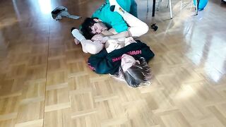 Girl squirts and gets fucked on the floor hard
