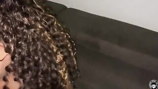 Mone Divine, the legendary Ebony pornstar, makes Lil D cum in his pants