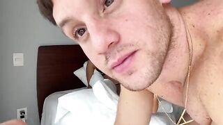 A girl is having fun with her boyfriend at home