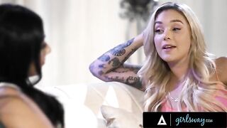 Besties Violet Myers and Kali Roses enjoy a soft 69 and passionate scissoring
