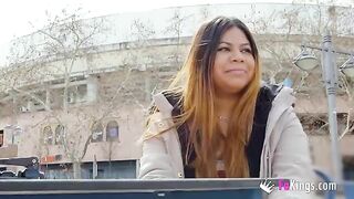 Amateur Yiyi Candy exposes her body on the street before getting fucked hard