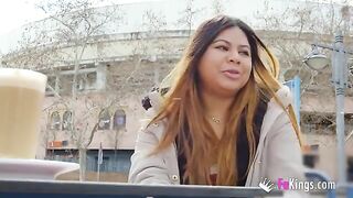 Amateur Yiyi Candy exposes her body on the street before getting fucked hard