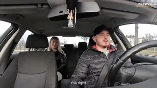 The luckiest taxi driver in the world, especially on rainy days!