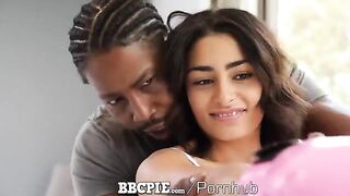 Brunette woman got her pussy filled with sperm after sex with a boxing coach