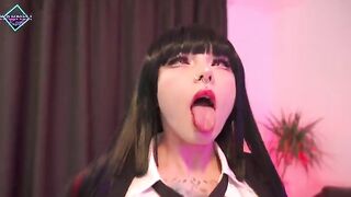 Karneli Bandi made a mess on the holes of Yumeko Jabami with cum