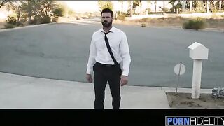 Hot American housewife Anna Bell Peaks gets fucked hard by the pool