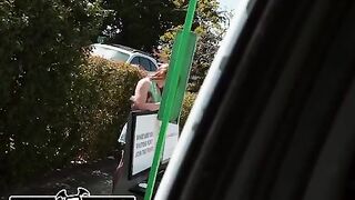 Redhead Harper Red gets picked up and fucked hard