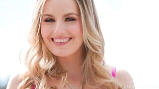 Scarlett Sage, the petite blonde bombshell from Richmond, Virginia, gets her pussy pounded by Damion Dayski’s massive BBC