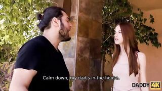 The girl is tired of her boyfriend’s arrogant attitude, so she turns to his father for comfort on Daddy4K