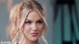 Two blonde bombshells, Blake and Jazlyn, have a steamy lesbian encounter that’s pure fire