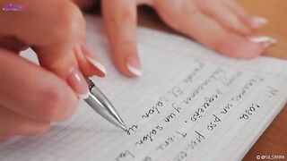 Squirt while learning Spanish with a hot amateur