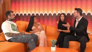 Tru Kait gets her Latina booty pounded by two cocks in a wild orgy