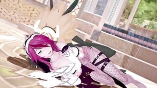 Rosaria gets her big tits pounded by Hillachurl in Genshin Impact