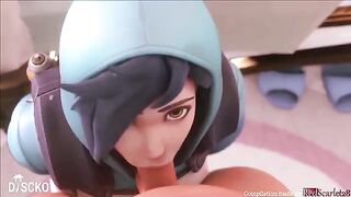 Overwatch Tracer 2021 compilation with sound - RedScarlet28's animated fuck fest