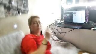 Sexual love in adulthood! MILF pussy on camera and POV!