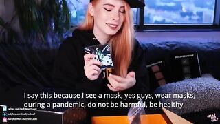 500K! Unboxing and Oral Creampie, a steamy gift from a redhead babe