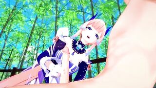 Kokomi fucks like a slut in this hot 3D Genshin Impact hentai