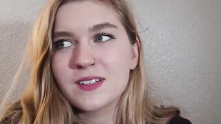 A girl tried to study but her boyfriend had other plans for the evening