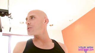 Shayla Laveaux, a hot blonde MILF, got her pussy hammered by the gym trainer